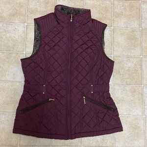 Weatherproof Plush Dark Brown  Burgundy Jacket Size S